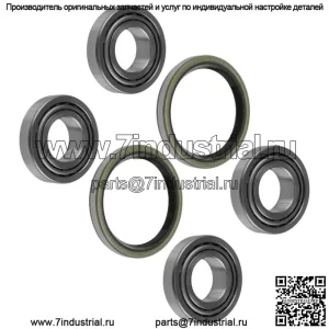Комплект роликовых подшипников и уплотнений для газонокосилки с нулевым поворотом 61 дюйма Scag Cheetah, 2 шт.