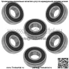 6 подшипников шпинделя для косилок Bad Boy MZ / 037-6024-00 037602400