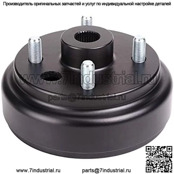 Тормозной барабан с большими отверстиями и мелкими шлицами для 4-тактных газовых тележек EZGO 1991-Up 21807-G1 - Image 2