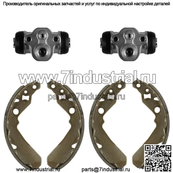 2 передних тормозных цилиндра л/прав с колодками для Kawasaki Mule 600 KAF400B 2005-2009 гг. - Image 5