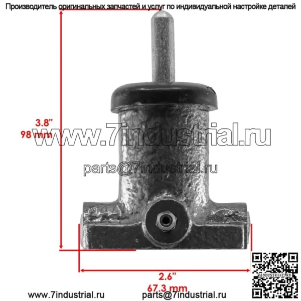 Главные тормозные цилиндры для вилочного погрузчика Case 584D, 584E, 585D, 585E, 586D, 586E (2 шт.) - Image 2