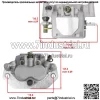 Комплект переднего тормозного суппорта для Yamaha Wolverine X4 850 YXF850 4x4 2018-2023 - Image 3