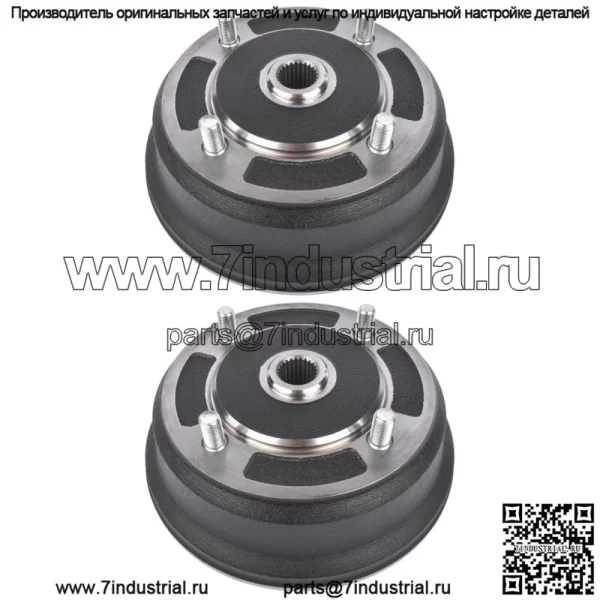 2 передних тормозных барабана для Kawasaki Mule 3000 3010 3020 4000 4010 2x4 4x4 KAF620G (для: более одного автомобиля)