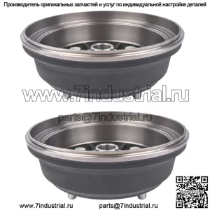 Пара передних тормозных барабанов для Kawasaki Mule 3000 3010 4000 4010 KAF950E 4x4 Diesel