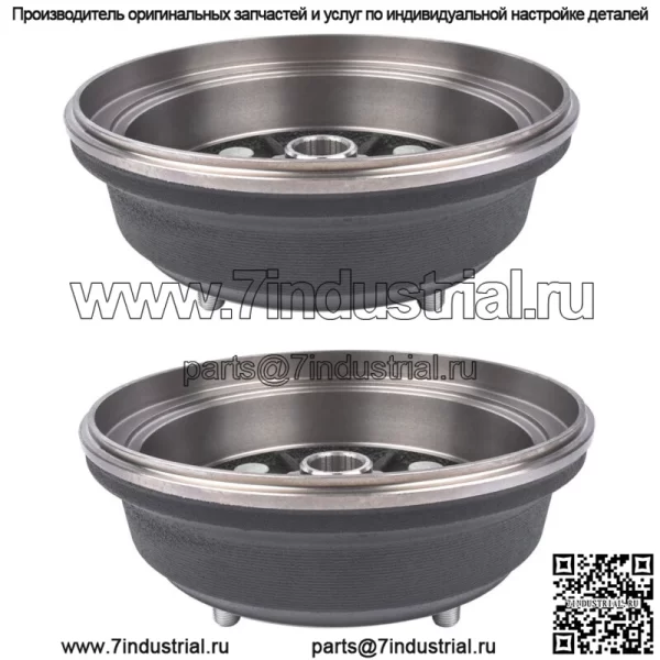 Пара передних тормозных барабанов для Kawasaki Mule 3000 3010 4000 4010 KAF950E 4x4 Diesel