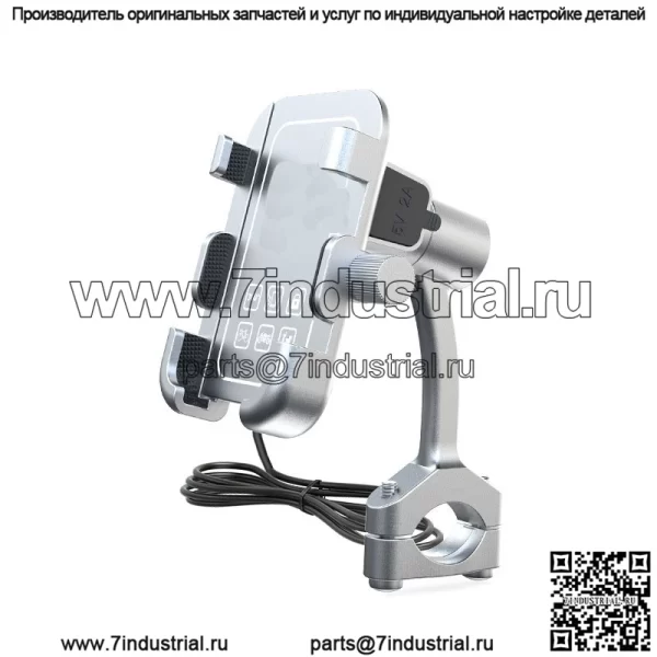 Мотоциклетный кронштейн для мобильного телефона из алюминиевого сплава, подходит для скутера, электромобиля, навигационная опорная рама, противоударный - Image 2