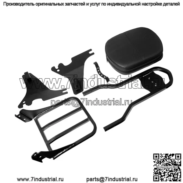 Задний подлокотник для мотоцикла, багажник, подходит для Harley Sportster xl883 04-21, черный - Image 5