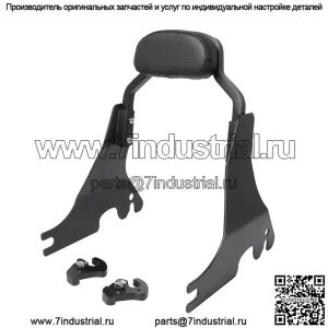 Для мотоцикла Sportster XL 883 1200 короткая черная спинка 2004-2017 гг.