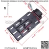 Подходит для Harley XL883 1200 48, модифицированный кронштейн номерного знака, задняя рамка номерного знака, ретро-боковая фиксированная рамка, светильник - Image 2