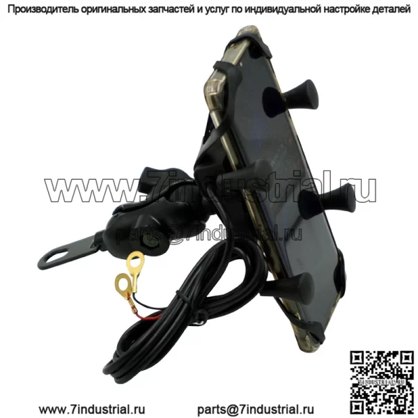 Кронштейн для мобильного телефона на мотоцикле, USB-зарядное устройство, зеркало, сиденье, кронштейн для мобильного телефона, электромобиль, велосипед, модификация ?два в одном? - Image 3