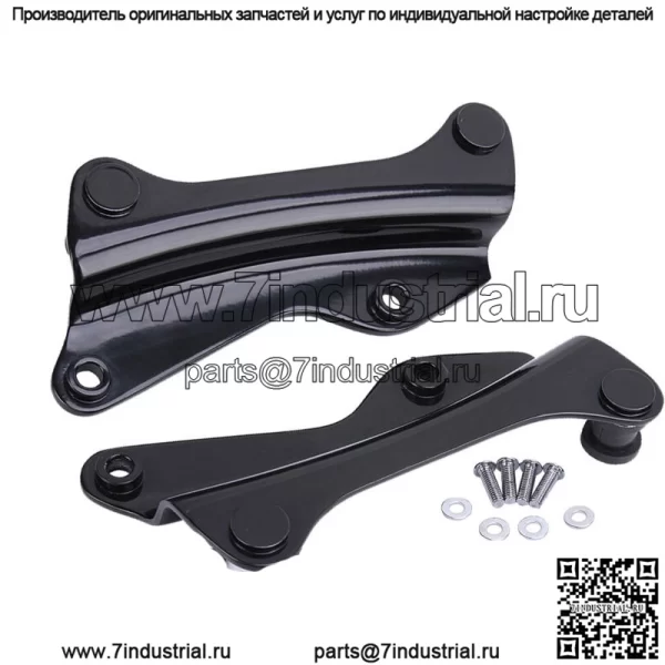 Черный комплект 4-точечной док-станции для Harley Road King Street Glide 2014-2021 гг.