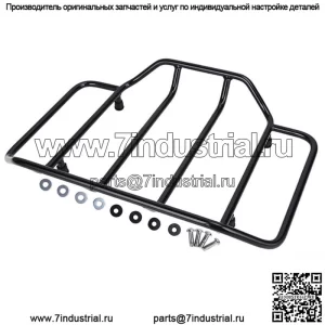 Черная верхняя полка для багажника Tour Pack Pak для Harley Road Street Electra Glide