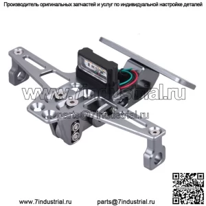 Кронштейн держателя номерного знака мотоцикла, регулируемый светодиодный фиксатор крыла, белый
