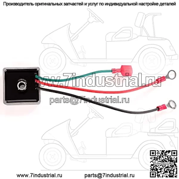 Выпрямитель-регулятор напряжения тележки для гольфа для клубных автомобилей 1984–1991 годов, газовые модели EZGO 1994 года выпуска, Columbia/ParCar 1982–1994 годов, OEM № 27739-G01 27739G01 435-203 - Image 5