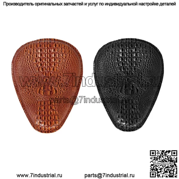 Аксессуары для модификации мотоцикла, подушка сиденья Harley, кожаное сиденье, модифицированная подушка сиденья с рисунком крокодила