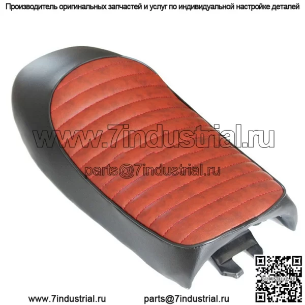 Ретро модифицированная подушка сиденья мотоцикла CG125, горбовая подушка, седло, сумка для сиденья, 53 см, короткая версия, модифицированная в кафе - Image 4