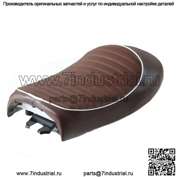 Ретро модифицированная подушка сиденья мотоцикла CG125, горбовая подушка, седло, сумка для сиденья, 53 см, короткая версия, модифицированная в кафе - Image 4