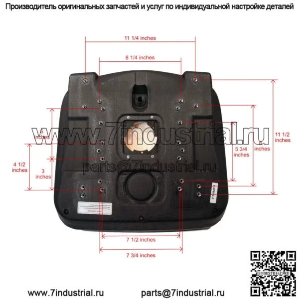 Черное сиденье с высокой спинкой для John Deere L110, L111, LA115, L118, L120, L130, L135 - Image 3