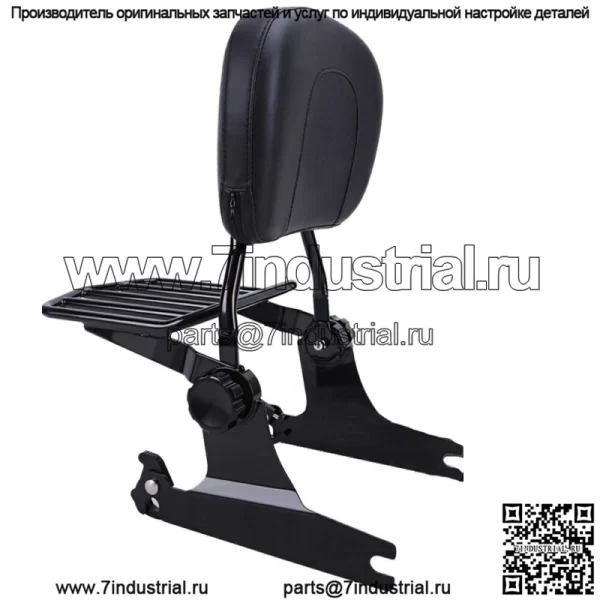 Съемный багажник на спинку Sissy Bar для Harley Softail Fatboy 2000-2006