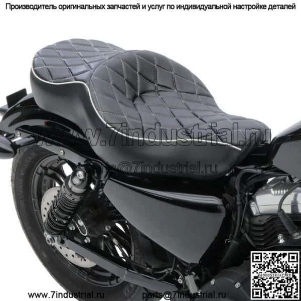 Двойное сиденье водителя и пассажира для Harley Sportster Iron 883 XL 1200 Custom