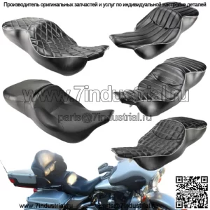 Пассажирское сиденье Electra Glide Rider с двумя верхними сиденьями для Harley Ultra Classic FLH 1997-2007 гг.