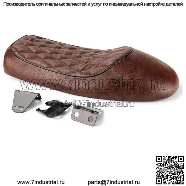 Мотоциклетное кресло-гонщик, винтажное седло, плоское для Harley Honda CB Suzuki Yamaha
