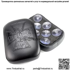 Прямоугольное заднее пассажирское сиденье 8 на присоске для мотоцикла Harley
