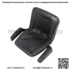 01004834 Черные подлокотники сиденья газонокосилки для Cub Cadet 757-04070 Dixie Chopper - Image 4