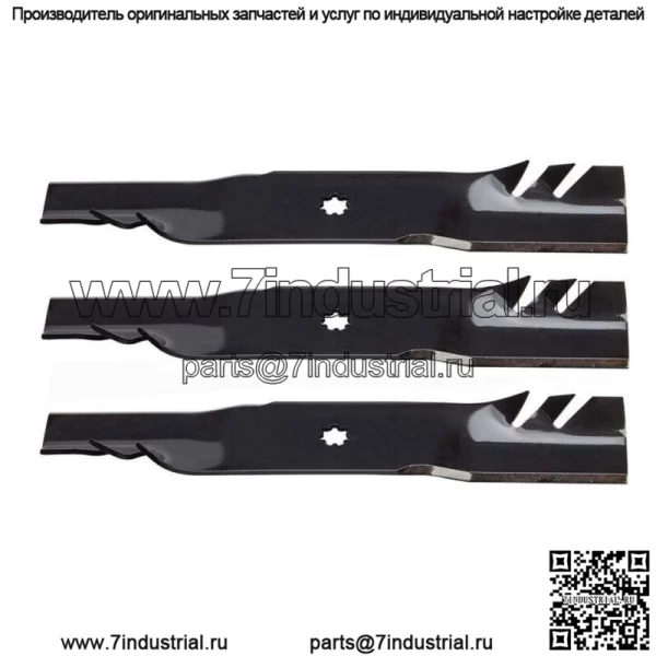 3 OEM-ножа косилки Oregon Gator G5 для John Deere D140 D150 D160 592-616 48 дюймов