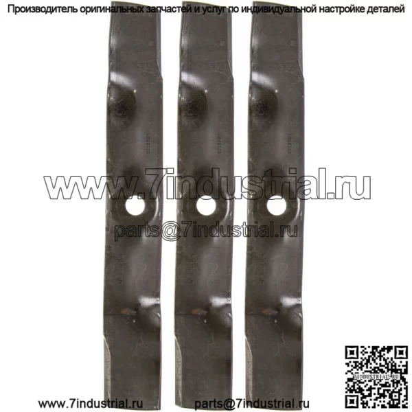 John Deere UC22009 Лезвия косилки, комплект из 3 шт., 48-дюймовая дека GX 325 355 X 300 320 LT 180 Z425