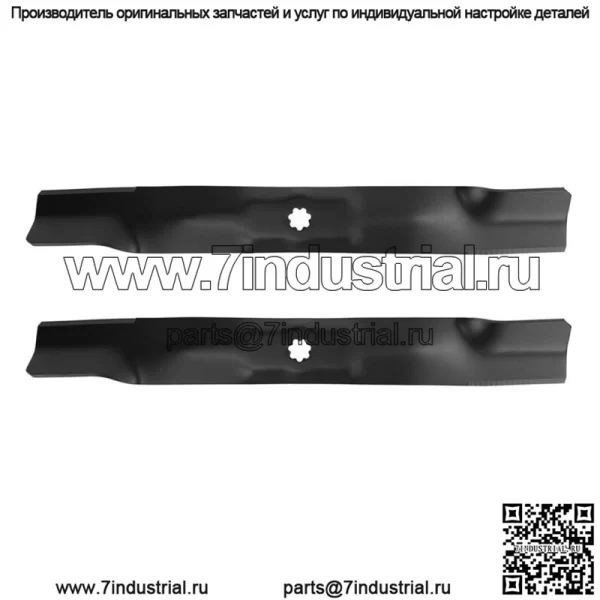 2 лезвия косилки для John Deere AM141034 M154062 LA120, 42-дюймовая дека с высоким подъемом
