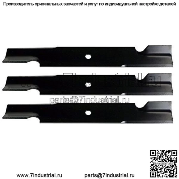 Комплект из 3 лезвий газонокосилки Exmark 18 дюймов Scag A48108 2,5 дюйма подходит для John Deere Bobcat & Toro