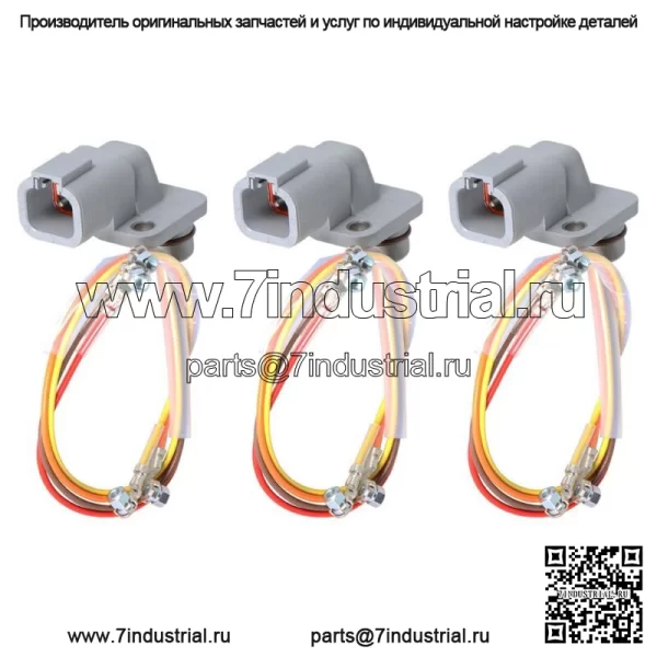 3 шт. жгут проводов топливной форсунки для 03-04 Dodge Cummins Diesel 5.9L 05139865A - Image 2