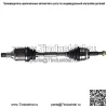 Передний левый и правый вал CV для 2.5L 2012 2013 2014 2015-2017 Toyota Camry (Для: Toyota) - Image 3