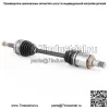 Передний левый водительский вал CV для Toyota Solara 2.4L 2002-2003 гг. с гарантией (для: Toyota) - Image 4