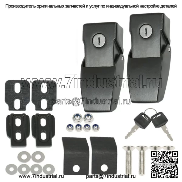 Комплект защелок замка капота для Jeep Wrangler JK JKU JL JLU JT 2007-2023 гг.