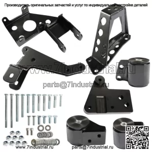 Для Civic 92-95 Integra 94-01 K Series Swap K20 K24 62A Черные сменные крепления двигателя