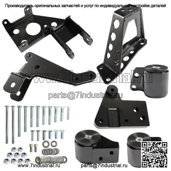 Для Civic 92-95 Integra 94-01 K Series Swap K20 K24 62A Черные сменные крепления двигателя