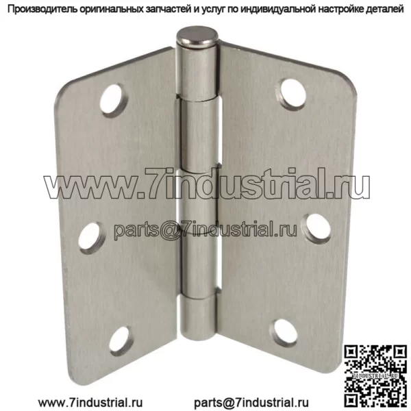 30 шт. в упаковке 3-1/2" дверные петли из сатинового никеля 3,5*3,5 дюйма 2,2 мм и 1/4" радиусные углы новые - Image 4