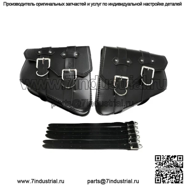 Сумка-седло из искусственной кожи, сумка для мотоцикла, боковая сумка для инструментов слева и справа для Honda Suzuki - Image 2