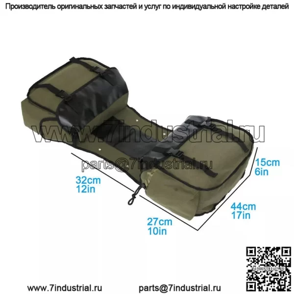 Коричневые холщовые сумки для мотоцикла, боковые сумки, сумки для багажа, сумка для инструментов - Image 3