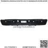 Черный задний бампер в сборе для Chevy Silverado 1500 2007-2013 с отверстиями для датчиков