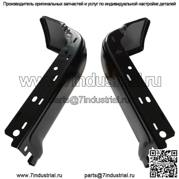 Стальные накладки на задний бампер для Ford F-150 2009-2014 гг., левая и правая пара, набор, грунтованный, черный - Image 2