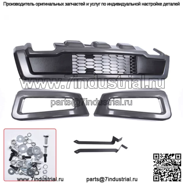 Для Ford F-150 2018 2019 2020 серый Raptor стиль стальной передний бампер сборочный комплект - Image 2