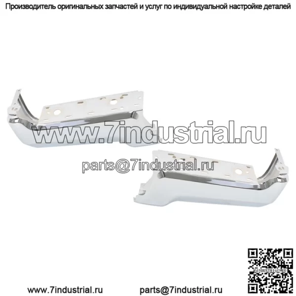 Пара хромированных накладок на задний бампер для Ford F250 F350 Super Duty 2017-2022 гг. - Image 2