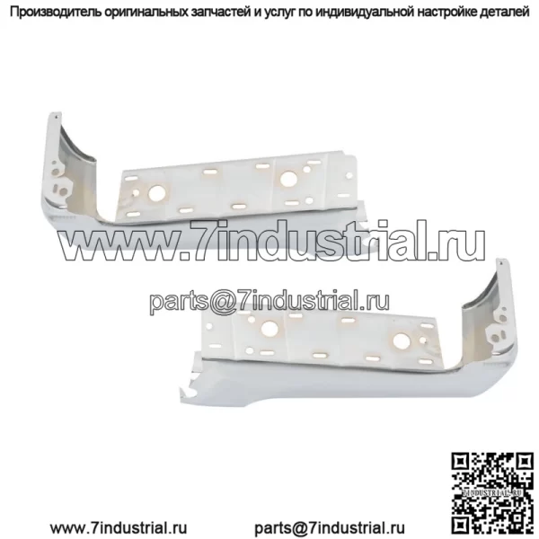 Пара хромированных накладок на задний бампер для Ford F250 F350 Super Duty 2017-2022 гг. - Image 3
