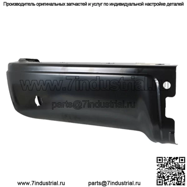 Стальной задний бампер для Ford F-150 2009-2014 гг., правый, с грунтовкой Park, черный - Image 2