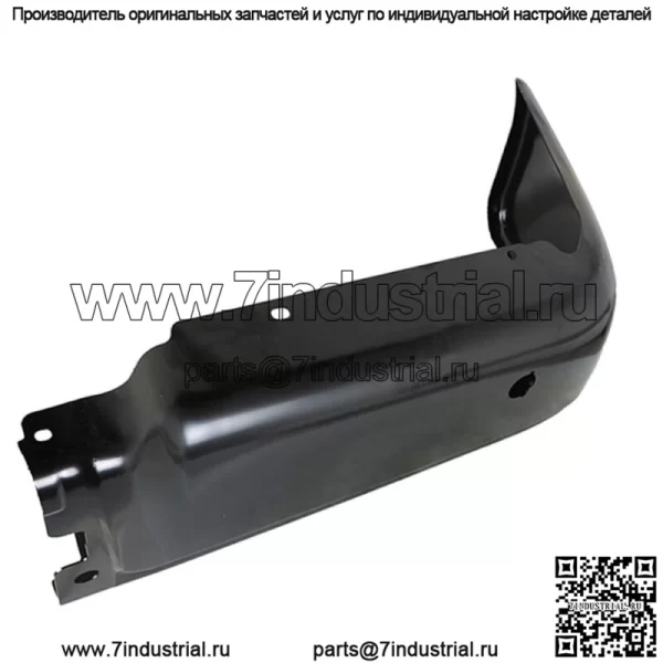 Стальной задний бампер для Ford F-150 2009-2014 гг., правый, с грунтовкой Park, черный - Image 3