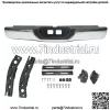 Задний бампер из хромированной стали, полная сборка для Toyota Tundra 2000-05 2006