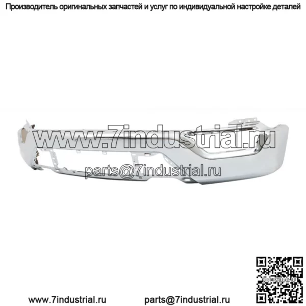 Стальной передний бампер хромированный без отверстий для датчиков для Ford F150 2021-23 ML34-17757-F